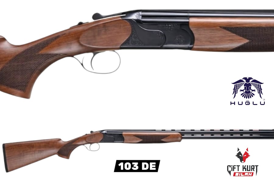 Huğlu 103 DE 12 Süperpoze Tek Tetik Ejektörlü Ağaç Siyah Av Tüfeği